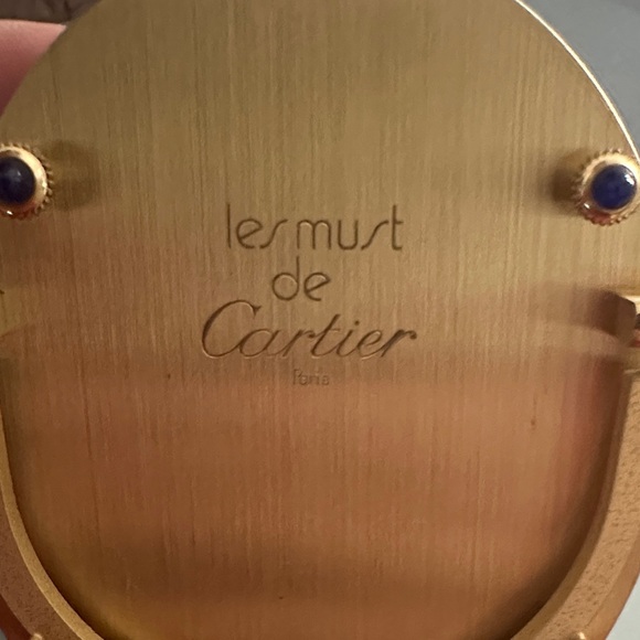 Cartier Dark Brown Oval Photo Frame with Gold Accent (Vintage 1980s) - Picture 4 of 4